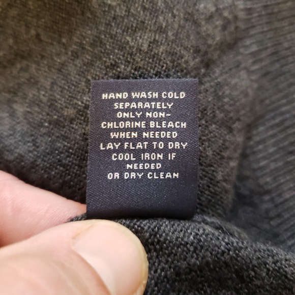 Hart Shaffner Marx Mens Long Sleeve Extra Fine Merino Wool V Neck Sweater Sz XL - Picture 7 of 8